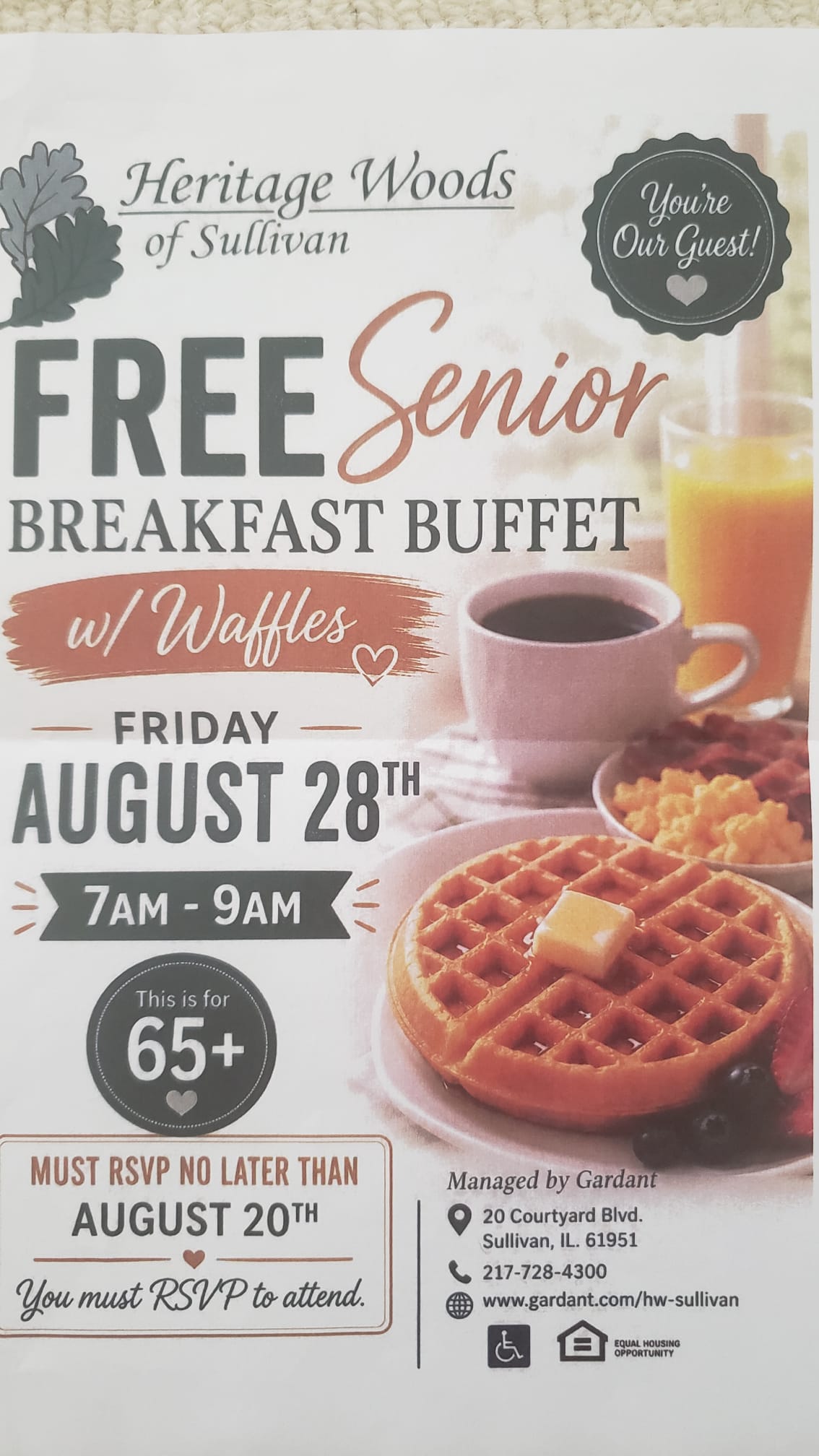 heritage woods breakfast